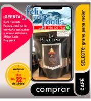 Café Tostado La Pozucina, S/22.00, 250gr Doy pack