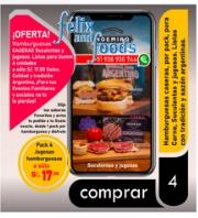 Hamburguesas caseras, Pack 4 unidades, S/17.00